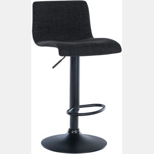 Taburete de bar Branford Tela Negro 36X39X84 cm