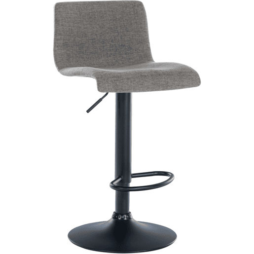 Taburete de bar Branford Tela Gris claro 36X39X84 cm