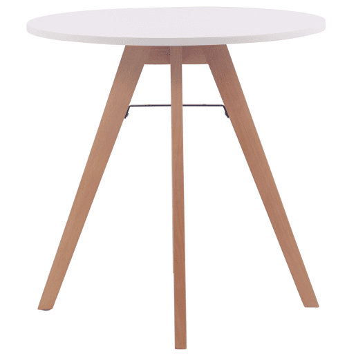Mesa Auxiliar Viktor Madera Blanco Ø 75 cm Mesa Auxiliar Viktor Madera Blanco Ø 75 cm