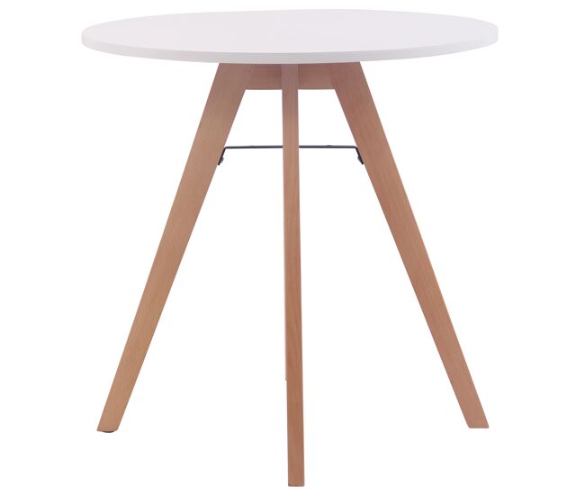 Mesa Auxiliar Viktor Madera Blanco Ø 75 cm