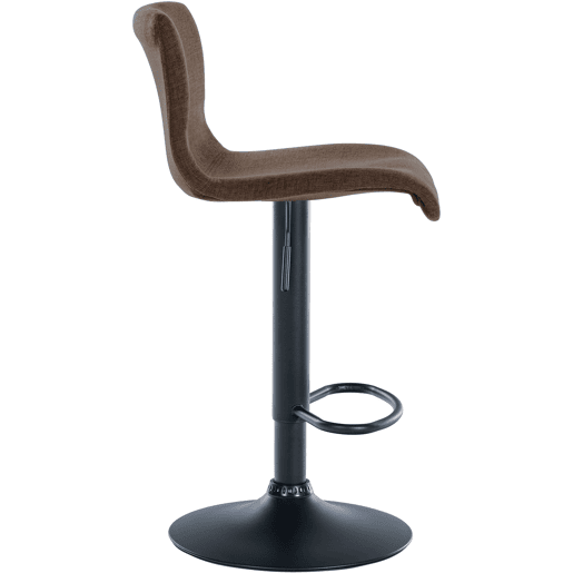 Taburete de bar Branford Tela Marrón 36X39X84 cm