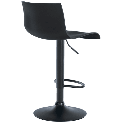 Taburete de bar Branford Plástico Negro 36X39X84 cm
