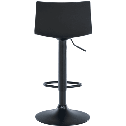 Taburete de bar Branford Plástico Negro 36X39X84 cm