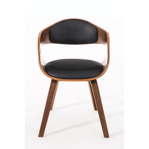 Silla De Visita Kingston Simil cuero Nogalnegro 46X49X73 cm