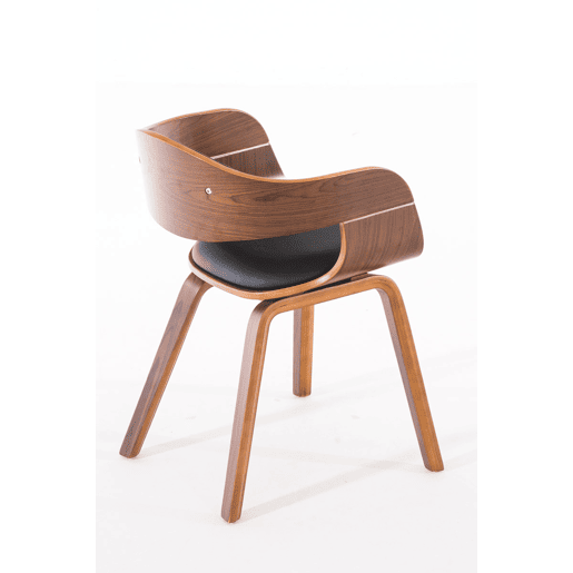 Silla De Visita Kingston Simil cuero Nogalnegro 46X49X73 cm
