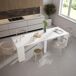 Mesa Consola extensible 262x90 Mesa Consola extensible 262x90 Blanco