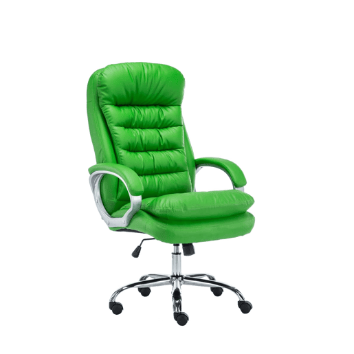 Silla De Oficina Vancouver XXL Simil cuero Verde 77X68X116 cm