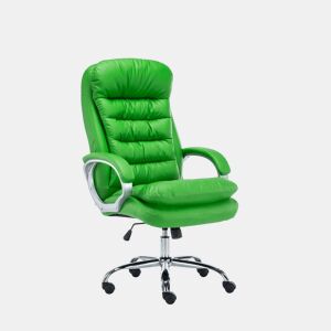 Silla De Oficina Vancouver XXL Simil cuero Verde 77X68X116 cm