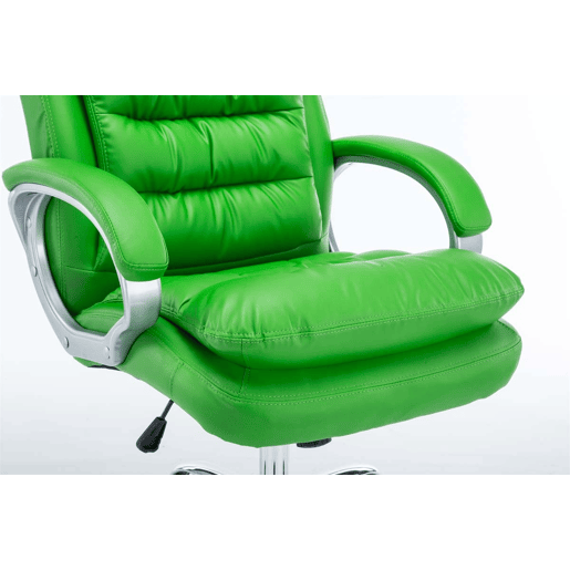 Silla De Oficina Vancouver XXL Simil cuero Verde 77X68X116 cm