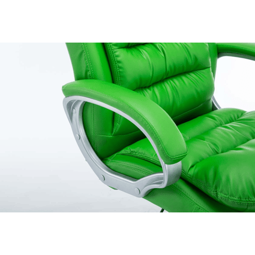 Silla De Oficina Vancouver XXL Simil cuero Verde 77X68X116 cm