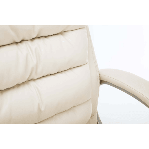 Silla De Oficina Vancouver XXL Simil cuero Crema 77X68X116 cm