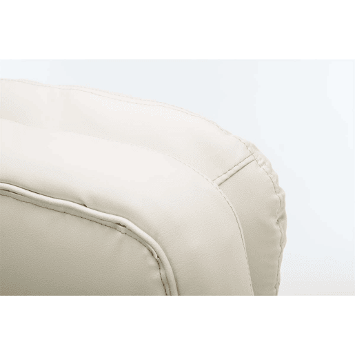 Silla De Oficina Vancouver XXL Simil cuero Crema 77X68X116 cm