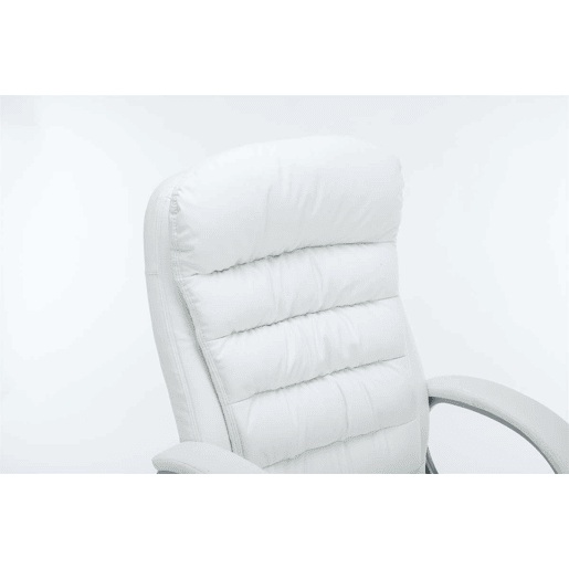 Silla De Oficina Vancouver XXL Simil cuero Blanco 77X68X116 cm