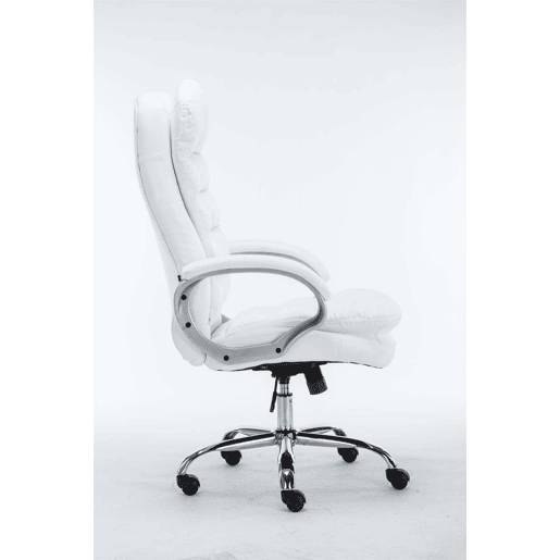 Silla De Oficina Vancouver XXL Simil cuero Blanco 77X68X116 cm