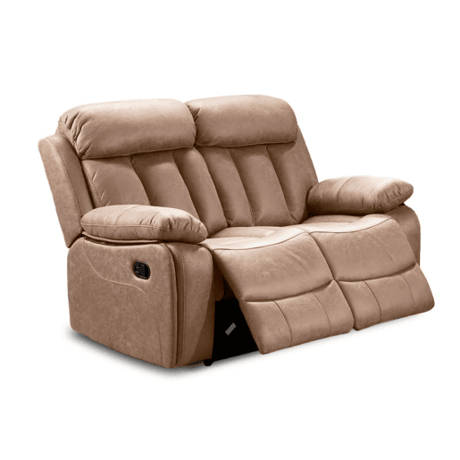 Sofá de relaxamento de 2 lugares Kendal Bege 152 x 101 x 97 cm