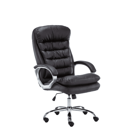 Silla De Oficina Vancouver XXL Simil cuero Marrón 77X68X116 cm