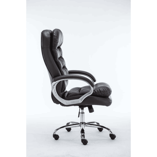 Silla De Oficina Vancouver XXL Simil cuero Marrón 77X68X116 cm