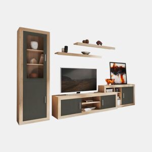 Nuka Salon V11, duehome, Cambria - Grafito (ancho),