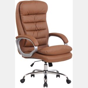 Silla De Oficina Vancouver XXL Simil cuero Marrón claro 77X68X116 cm