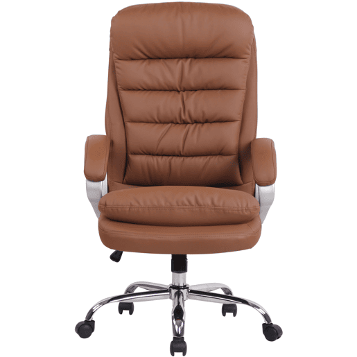 Silla De Oficina Vancouver XXL Simil cuero Marrón claro 77X68X116 cm