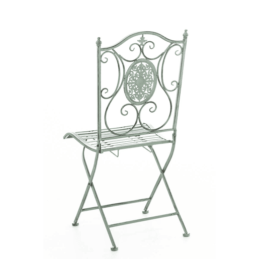 Silla De Jardín Plegable Sibell Metal Verde antiguo 49X42X91.5 cm