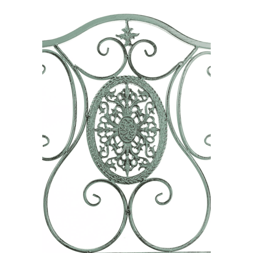 Silla De Jardín Plegable Sibell Metal Verde antiguo 49X42X91.5 cm