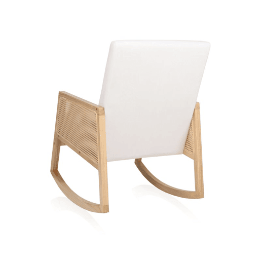 Cadeira de baloiço Ember Creme - Rattan 65 x 98 x 82 cm
