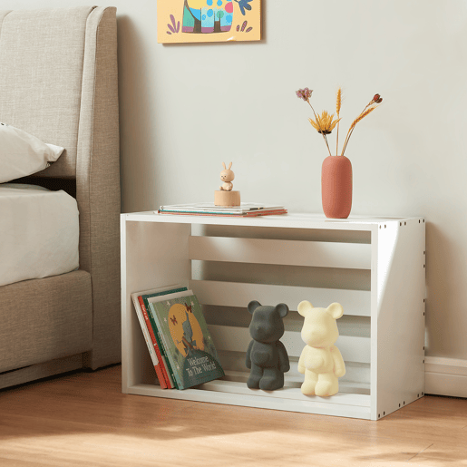 Mesa de apoio Rønde em aglomerado 43 x 64 x 33 cm - Branco en.casa