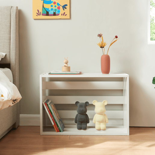 Mesa de apoio Rønde em aglomerado 43 x 64 x 33 cm - Branco en.casa