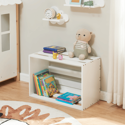 Mesa de apoio Rønde em aglomerado 43 x 64 x 33 cm - Branco en.casa