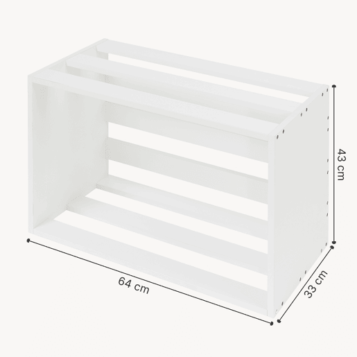 Mesa de apoio Rønde em aglomerado 43 x 64 x 33 cm - Branco en.casa