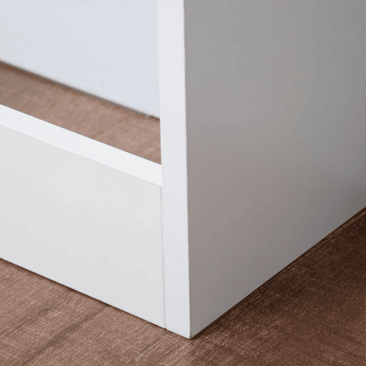 HOMCOM Cobertura de Radiador Branca 90x18x84 cm Cobertura de Radiador de MDF Desenho Moderno para Sala de Estar Dormitório Branco