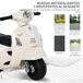 Moto Eléctrica Infantil PP, Metal HOMCOM Moto Eléctrica Infantil PP, Metal HOMCOM Blanco