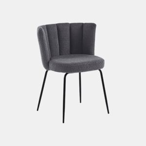 Conjunto de 4 cadeiras de jantar Bodhi Croché cinzento 60 x 79 x 57 cm