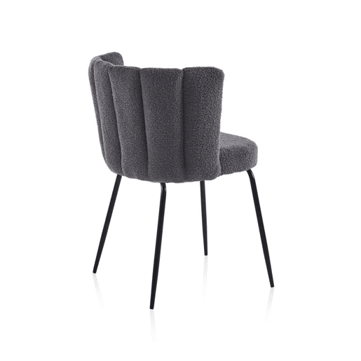 Conjunto de 4 cadeiras de jantar Bodhi Croché cinzento 60 x 79 x 57 cm