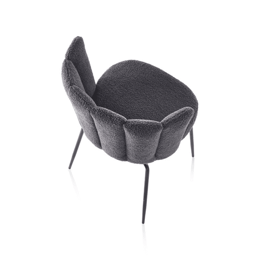 Conjunto de 4 cadeiras de jantar Bodhi Croché cinzento 60 x 79 x 57 cm