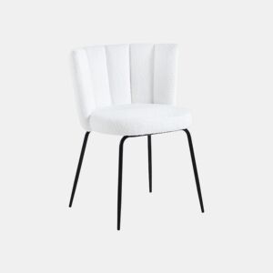 Conjunto de 4 cadeiras de jantar Bodhi Croché na neve 60 x 79 x 57 cm
