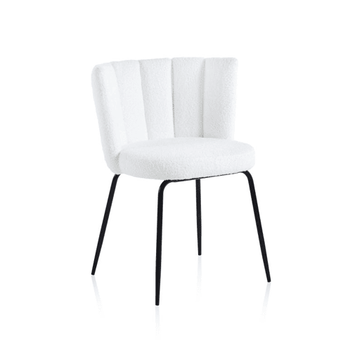 Conjunto de 4 cadeiras de jantar Bodhi Croché na neve 60 x 79 x 57 cm