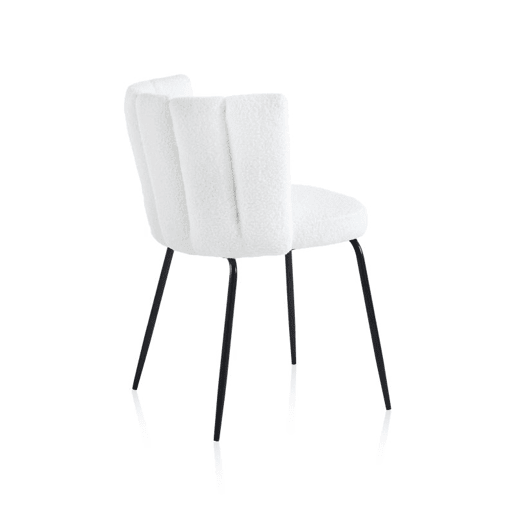 Conjunto de 4 cadeiras de jantar Bodhi Croché na neve 60 x 79 x 57 cm