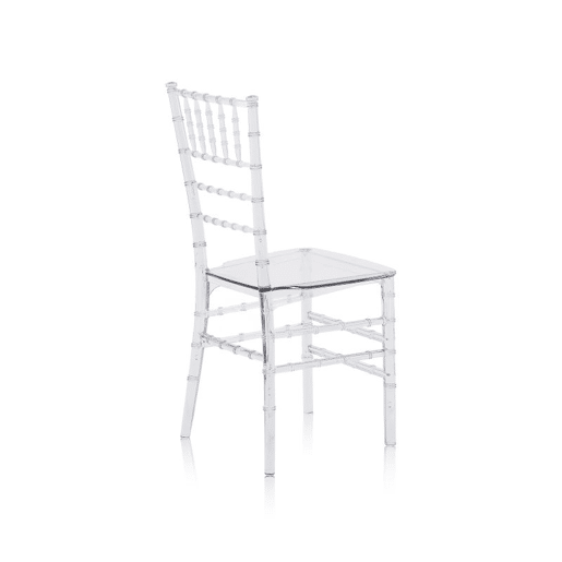 Conjunto de 4 cadeiras de jantar Tyra Transparente 46,5 x 88,5 x 38,5 cm