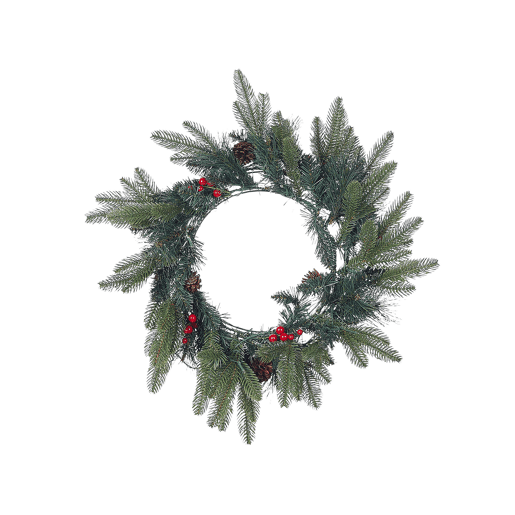Grinalda decorativa verde com iluminação LED ? 50 cm WHITEHORN