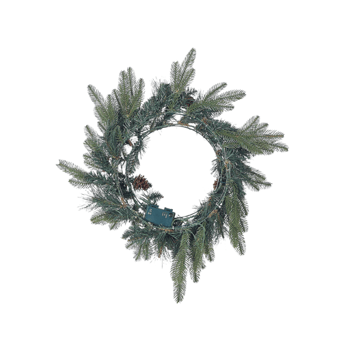 Grinalda decorativa verde com iluminação LED ? 50 cm WHITEHORN