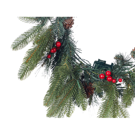 Grinalda decorativa verde com iluminação LED ? 50 cm WHITEHORN