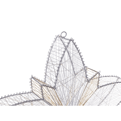 Decoração suspensa para exterior LED HOFSOS Estrela 50 cm Prateado