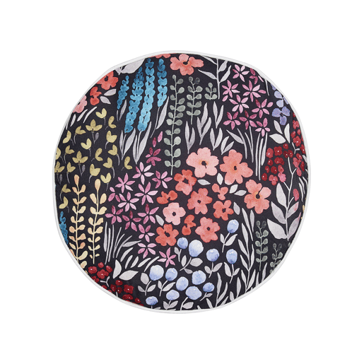 Conjunto de 2 almofadas de jardim CASTELARO Padrão floral 40 x 40 cm Multicolor