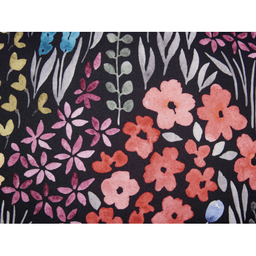 Conjunto de 2 almofadas de jardim CASTELARO Padrão floral 40 x 40 cm Multicolor