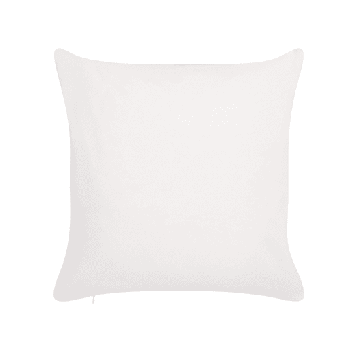 Conjunto de 2 almofadas de jardim TORRETTA Padrão de plantas 45 x 45 cm Branco creme