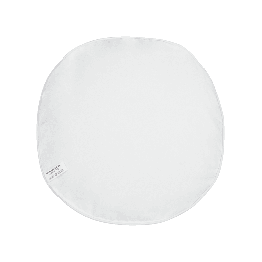 Conjunto de 2 almofadas de jardim TORBORA Padrão de plantas 40 x 40 cm Branco Azul
