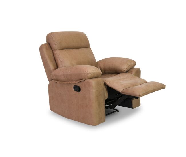 Sillón relax con reposapiés elevable en tono piedra 106 cm nellie piedra 106 x 102 x 96 cm