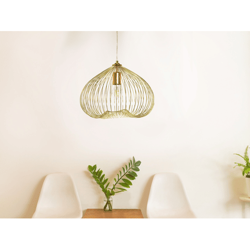 Candeeiro suspenso TORDINO Metal Dourado